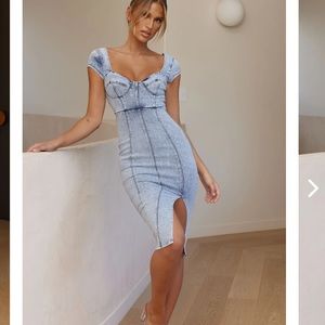 Selfie Leslie denim dress. NWT.